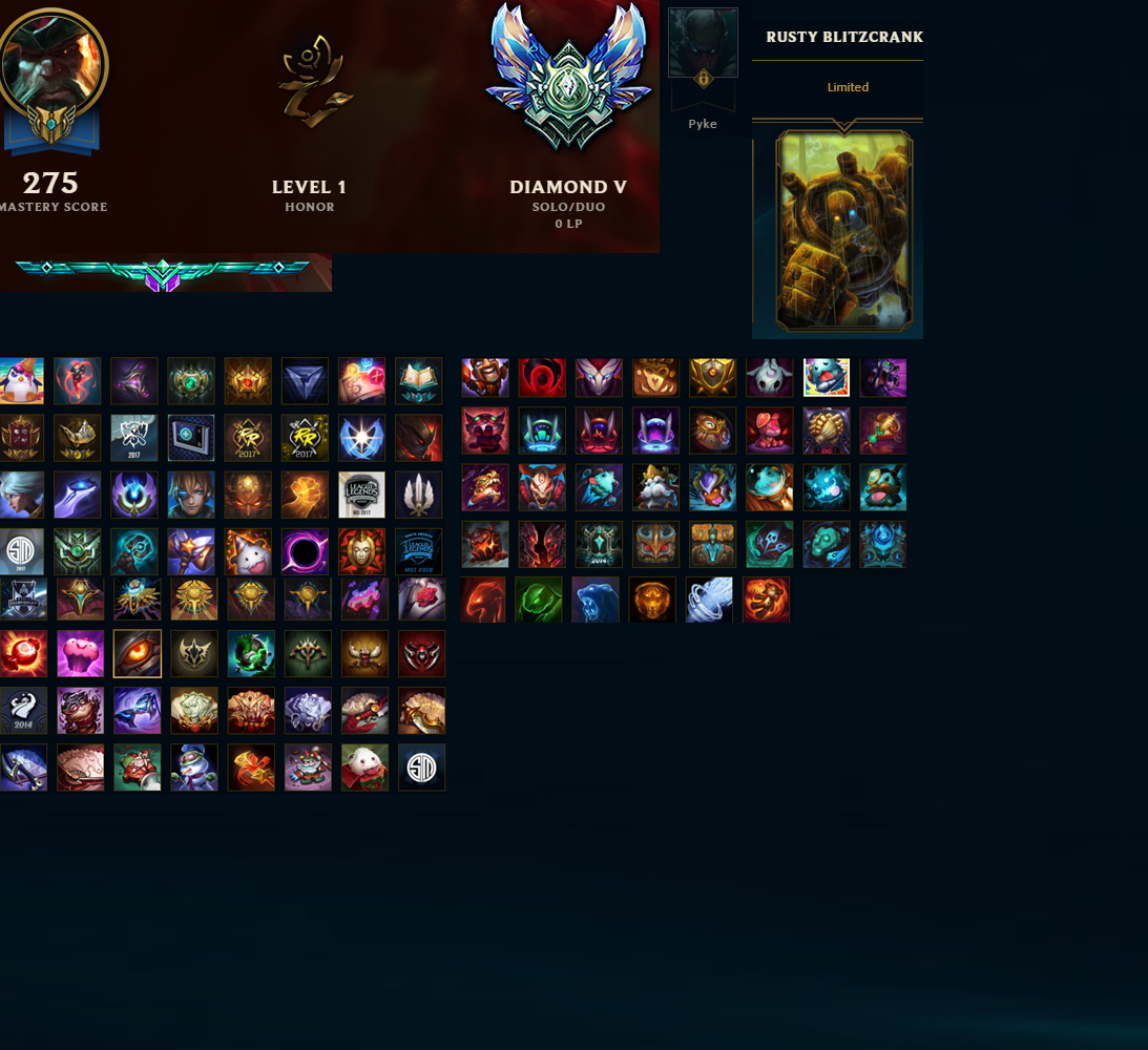 LoL Account With Toy Soldier Gangplank Skin