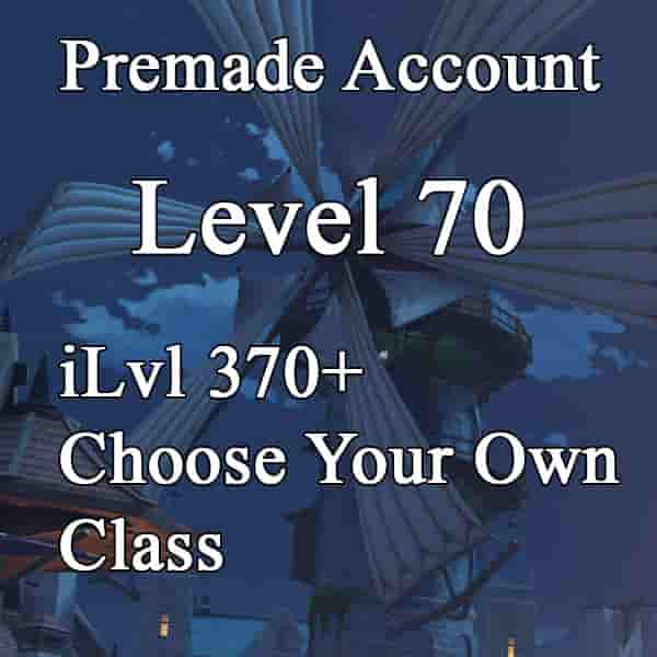 WoW Account  Level 70 Premade | iLvl 370+ | Choose Your Class | Raid Ready
